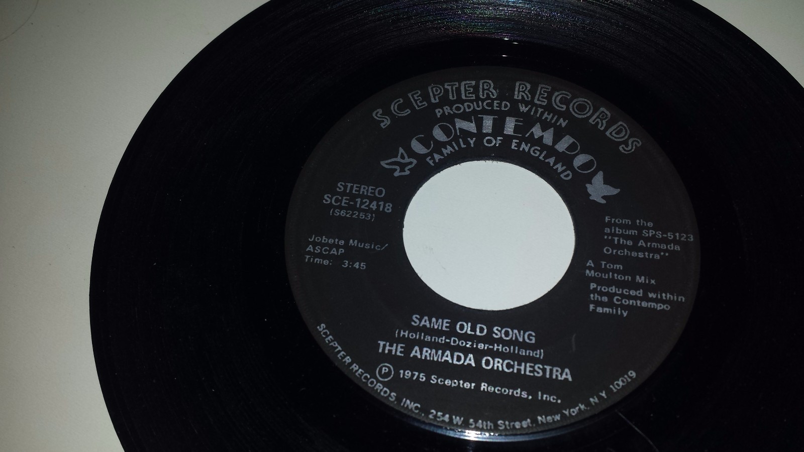 THE ARMADA ORCHESTRA Band Of Gold / Same Old Song SCEPTER 12418 45 7″ VINYL