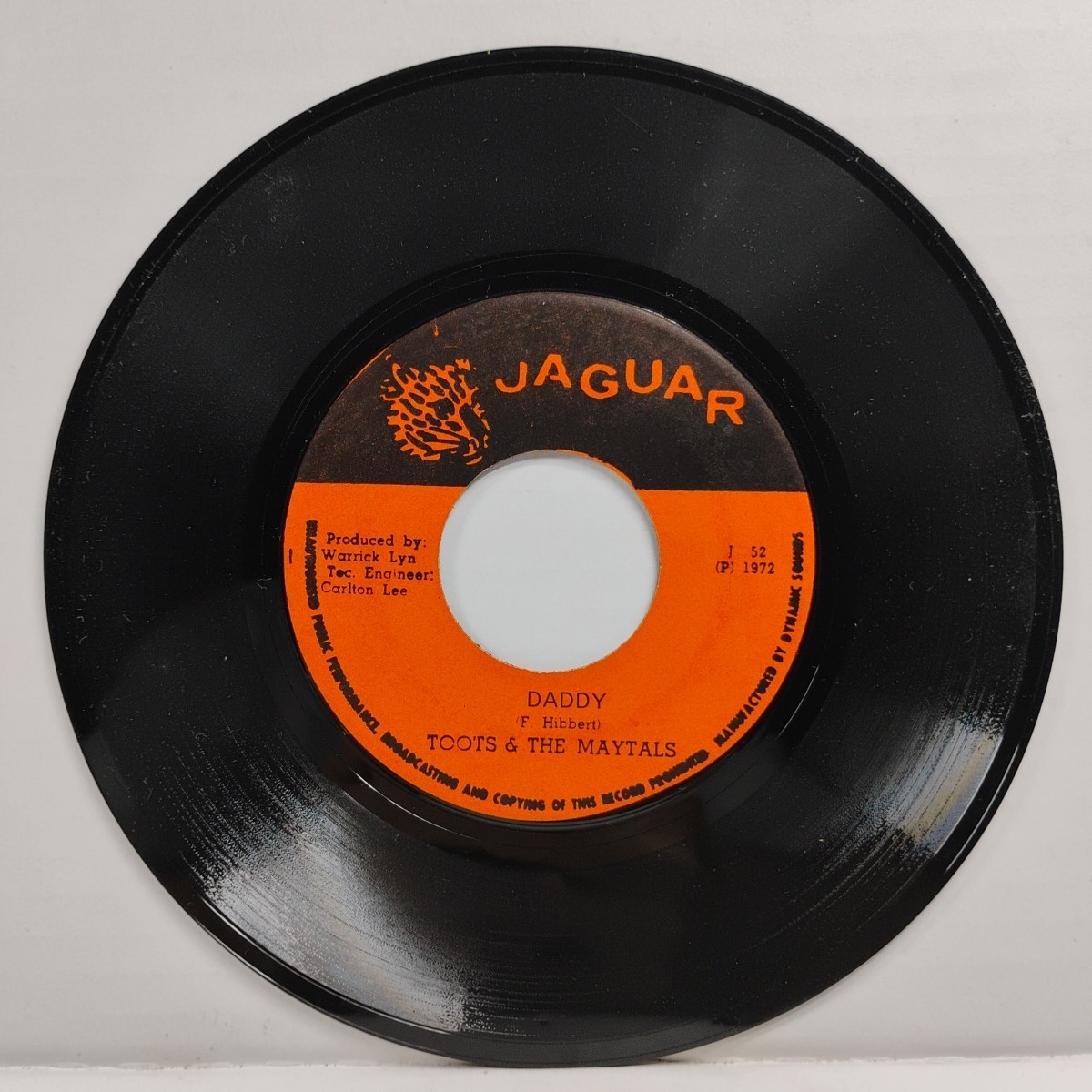 Toots & The Maytals – Daddy / It Was Written Down: 7″ 45RPM 753
