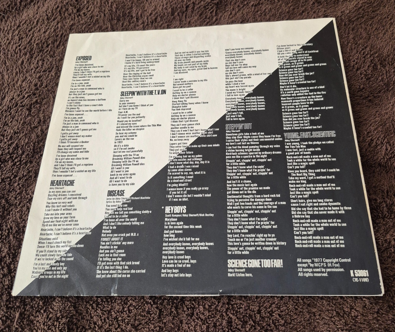The Dictators Manifest Destiny 1977 Electra/Asylum Records UK 1st Pressing VG/EX