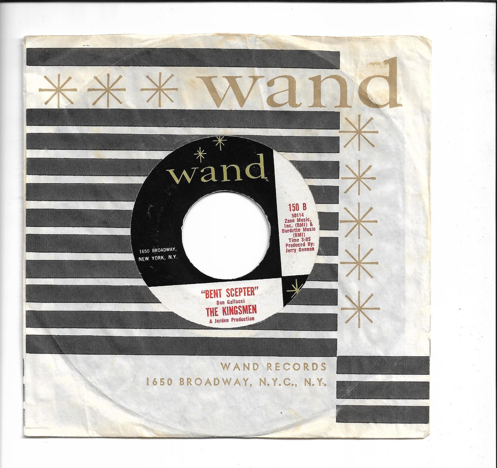 Kingsmen – Money/Bent Scepter 7″ (Original US Pressing)!