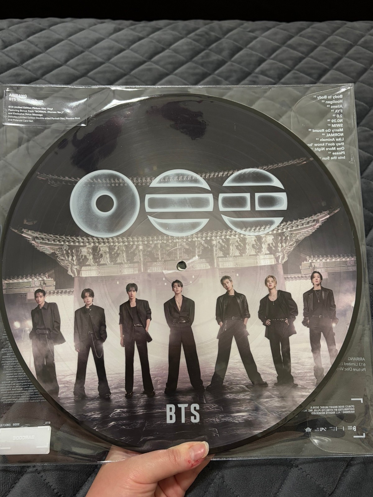 *NO PCs* OFFICIAL BTS ARIRANG ALBUM 613 LIMITED EDITION PICTURE DISC VINYL LP US
