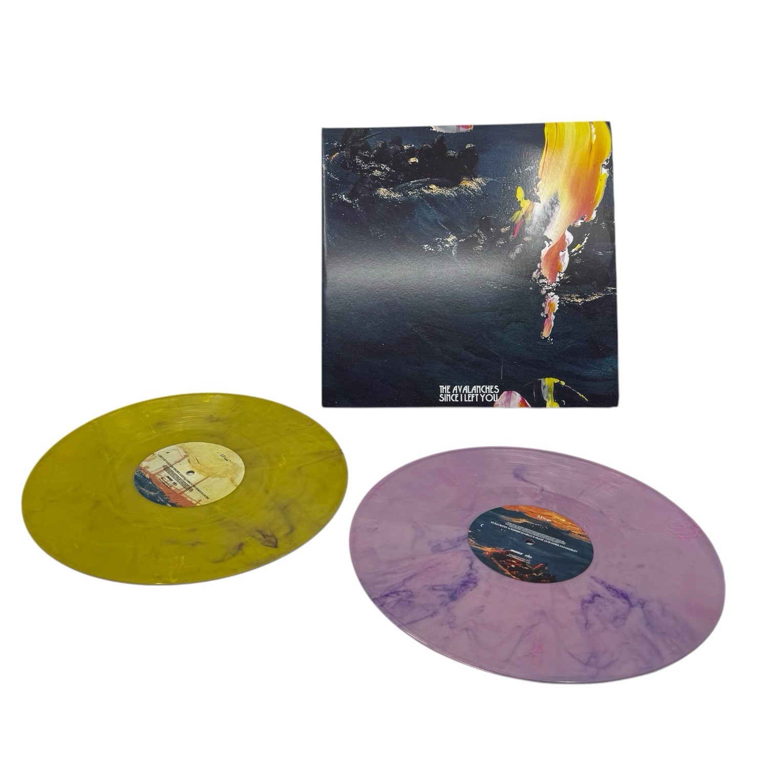 The Avalanches Since I Left You 2-LP Pink Yellow Marble Vinyl Limited 12”