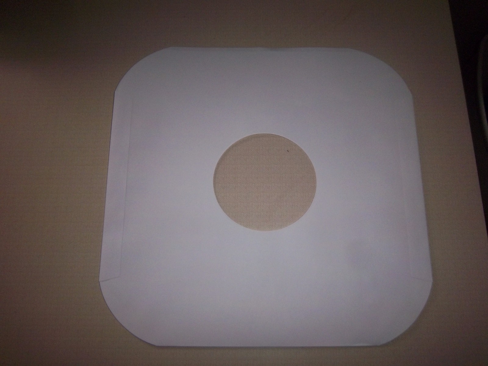 250 ct 12″ White Paper Inner Sleeves hole for viewing label Record LP Album