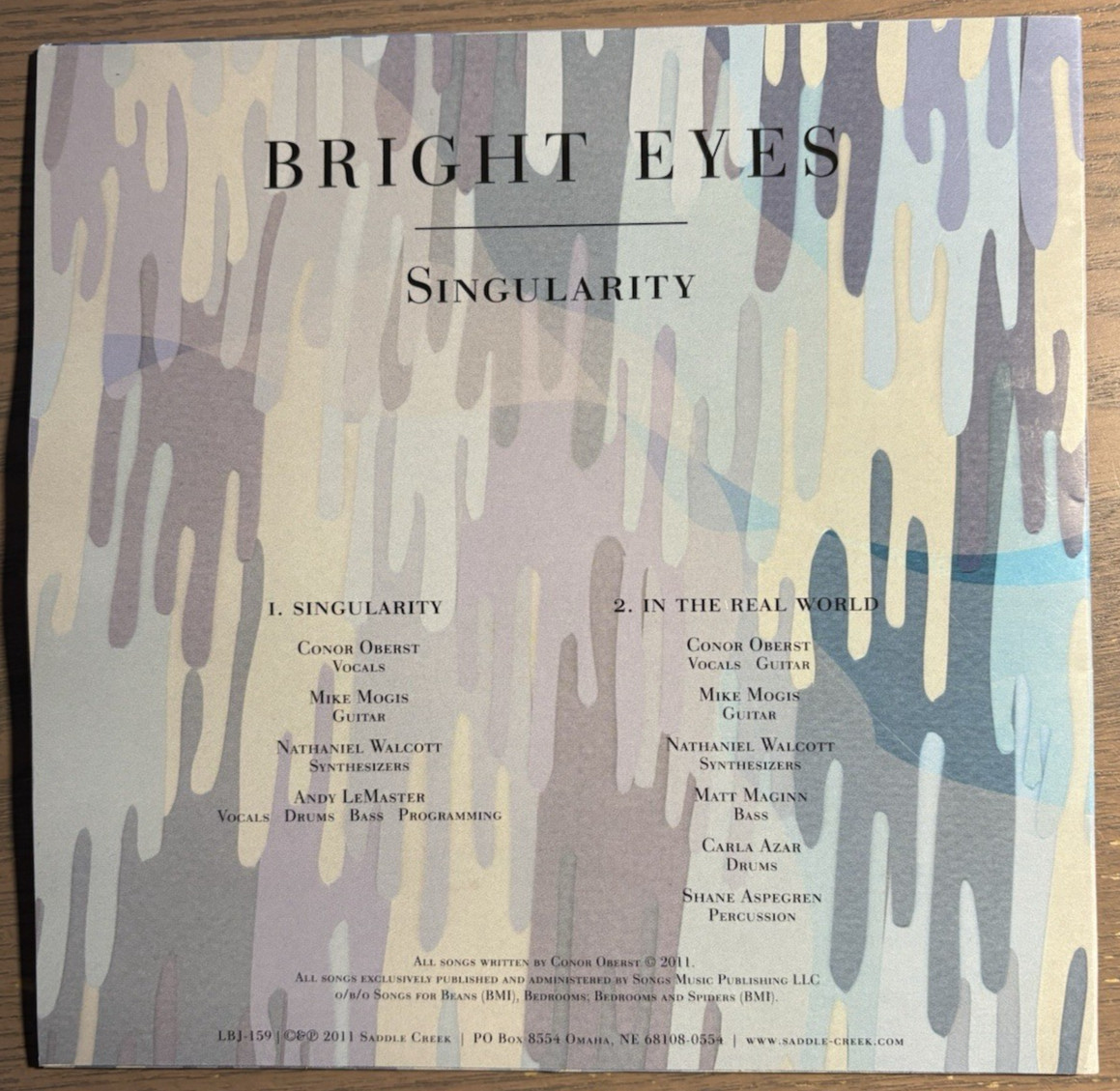Bright Eyes ~ Singularity ~ 2011 Saddle Creek – LBJ-159 Near Mint (NM or M-)