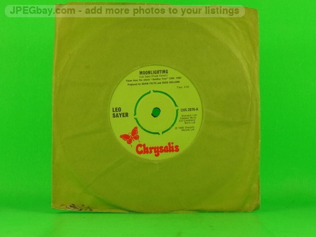 LEO SAYER MOONLIGHTING (148) 2 Track 7″ Single including Plain Paper Sleeve CHRY