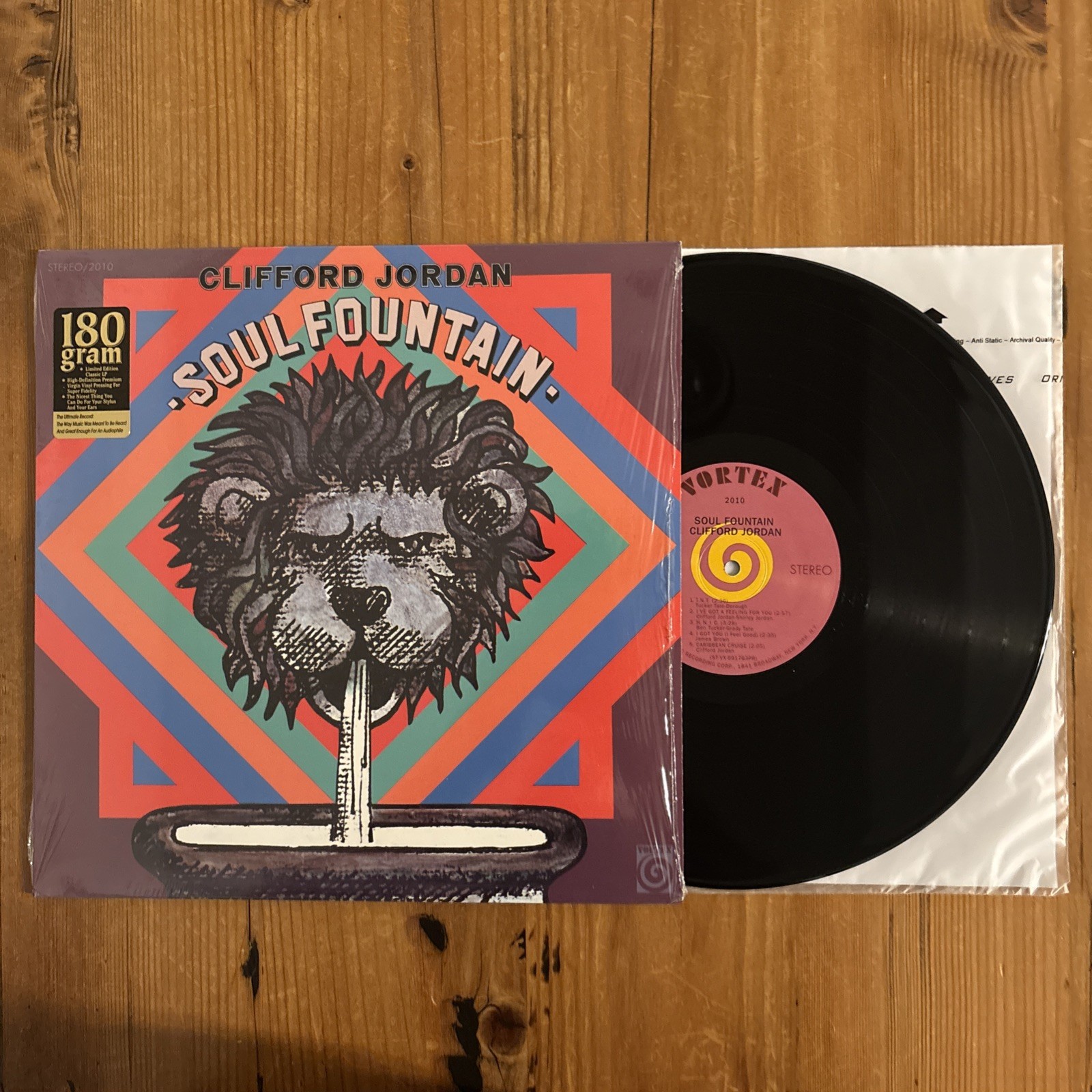 Clifford Jordan RARE Soul Fountain Rhino 180g Vinyl LP Vortex Record open shrink