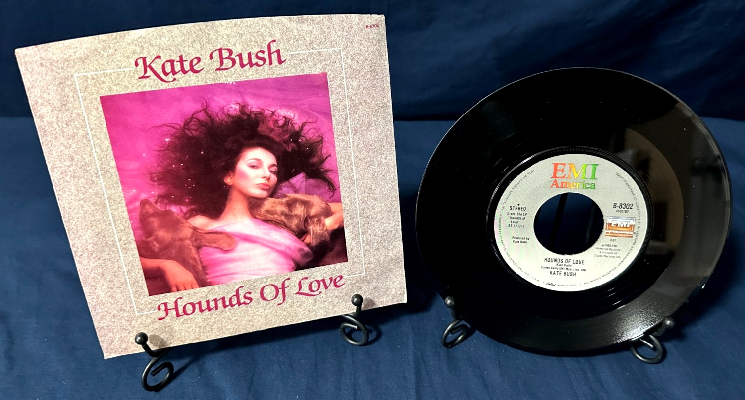 🔥 KATE BUSH “Hounds Of Love” US Press 7″ 45 w/Picture Sleeve NM/MINT-