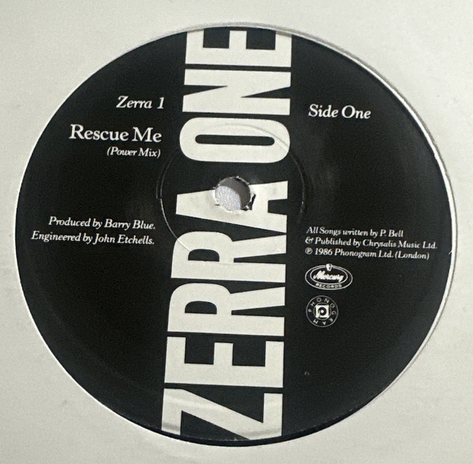Zerra One ‎– Ultravox Zerra One U.K. Tour ‘86 Limited Edition Album 12″ Vinyl EX
