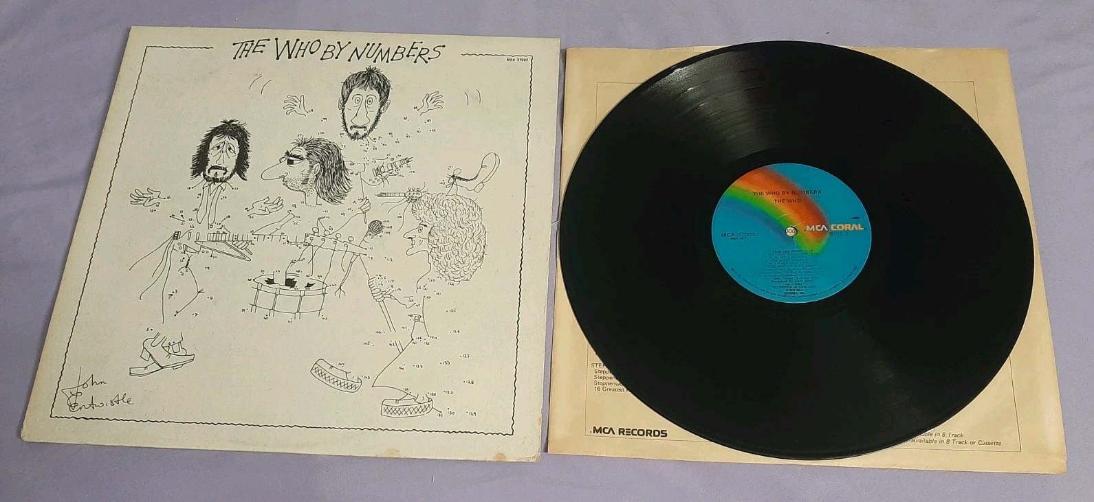 The Who By Numbers LP 1975 MCA Coral MCA 37002 ex