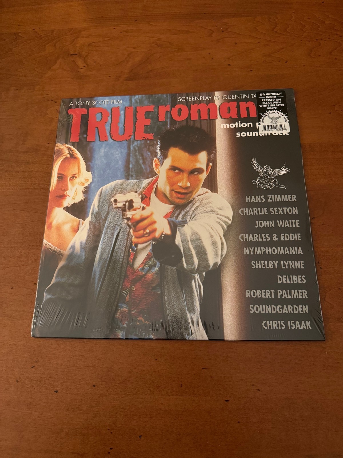 TRUE ROMANCE – OST – LP – CLEAR WITH WHITE SPLATTER VINYL – LE OF 1700 – NEW!