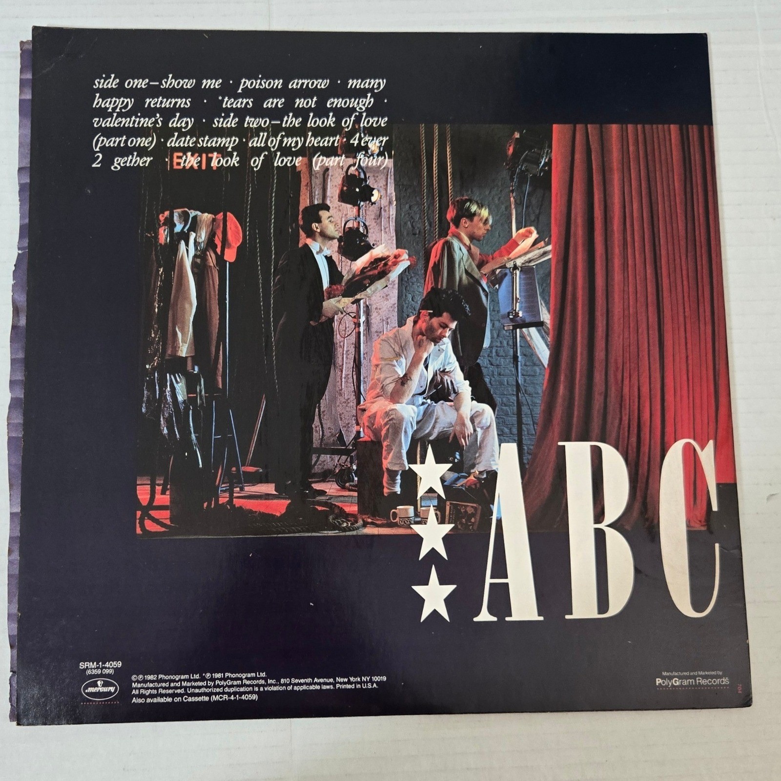 ABC The Lexicon of Love Vinyl LP 1982 US Pressing Mercury SRM-1-4059 Vintage