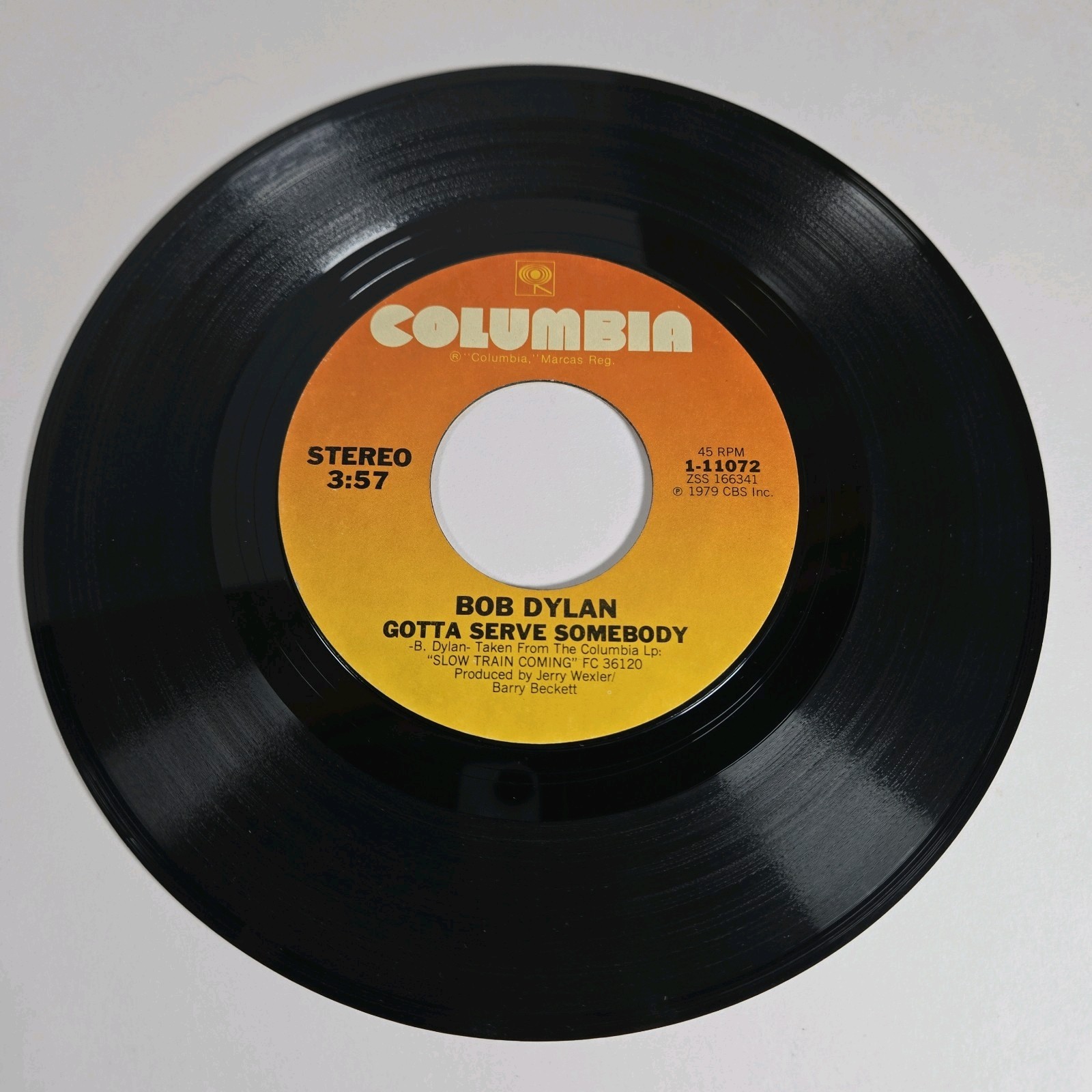 Bob Dylan “Trouble In Mind” 45 Vg+ Tested Jukebox