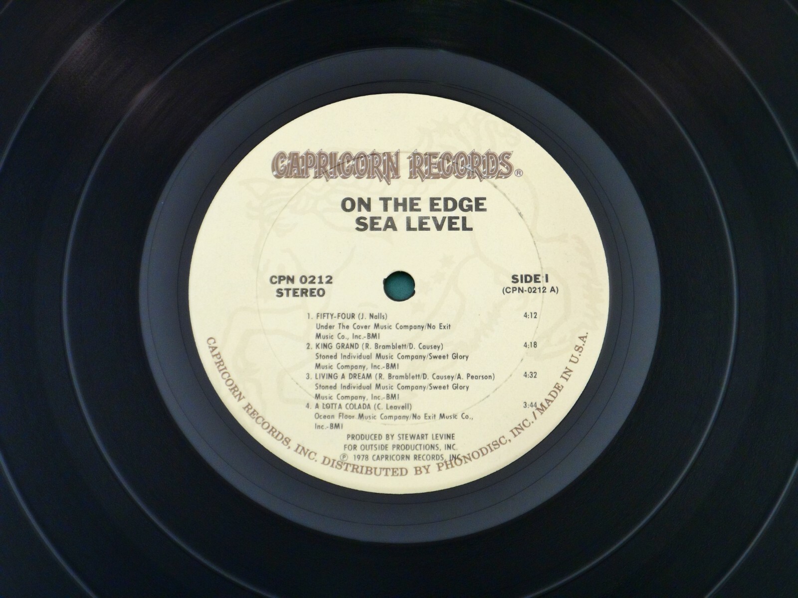 Sea Level ♫ On The Edge ♫ 1978 Capricorn Records Original Vinyl LP w/Insert 🔥