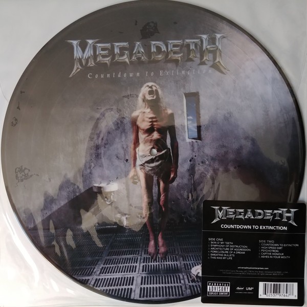 Megadeth – Countdown To Extinction – 2014 Capitol Records – Picture Disc Vinyl