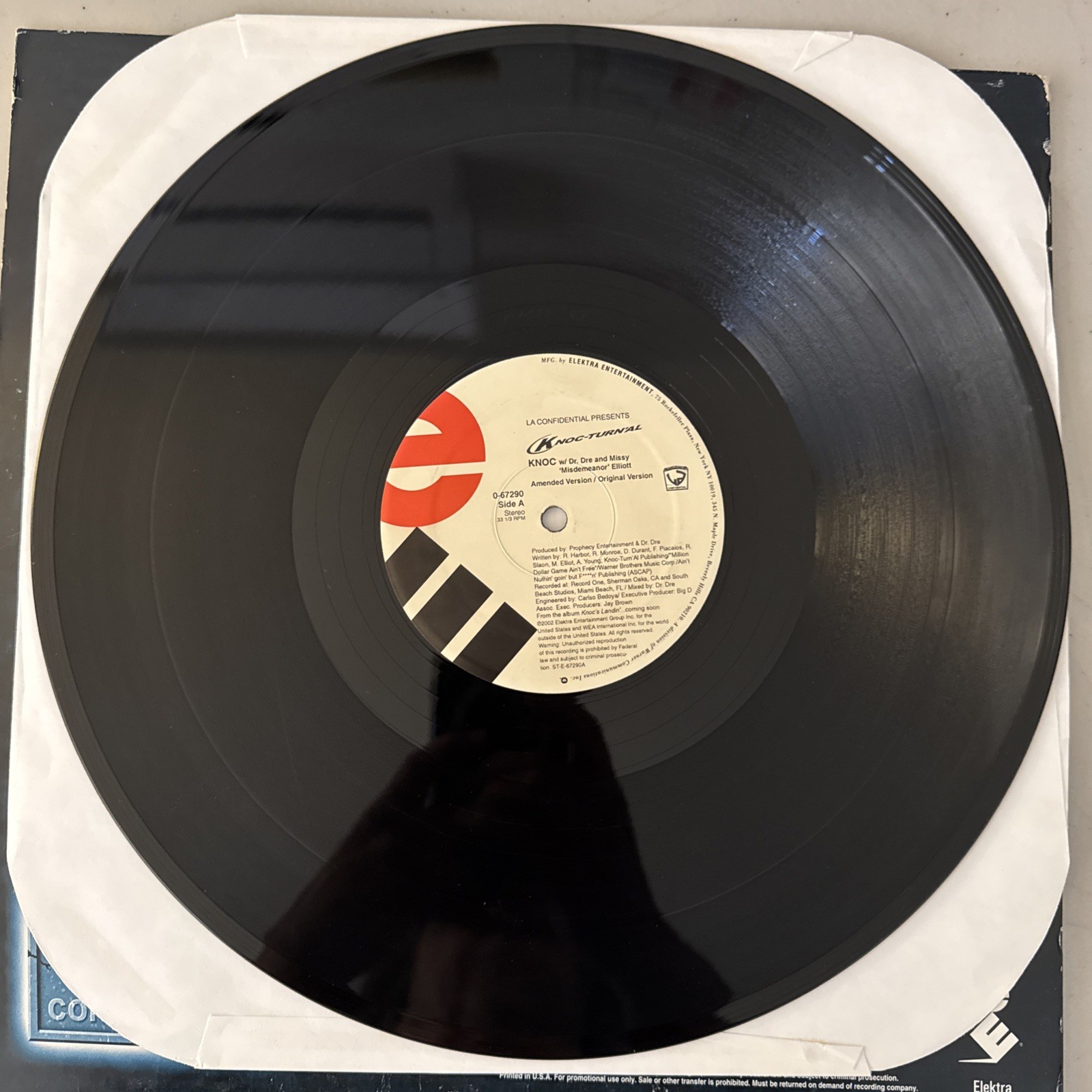Knoc-Turnal Knoc 12″ Single Vinyl VG/VG+
