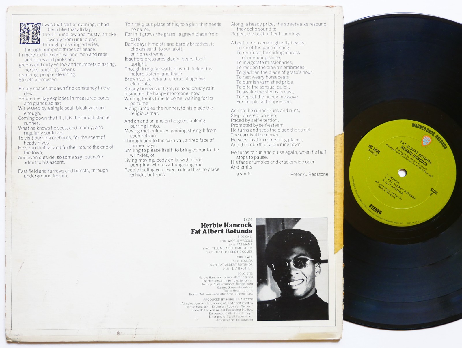 HERBIE HANCOCK Fat Albert Rotunda LP WARNER BROS. WS 1834 US 1969 Joe Henderson