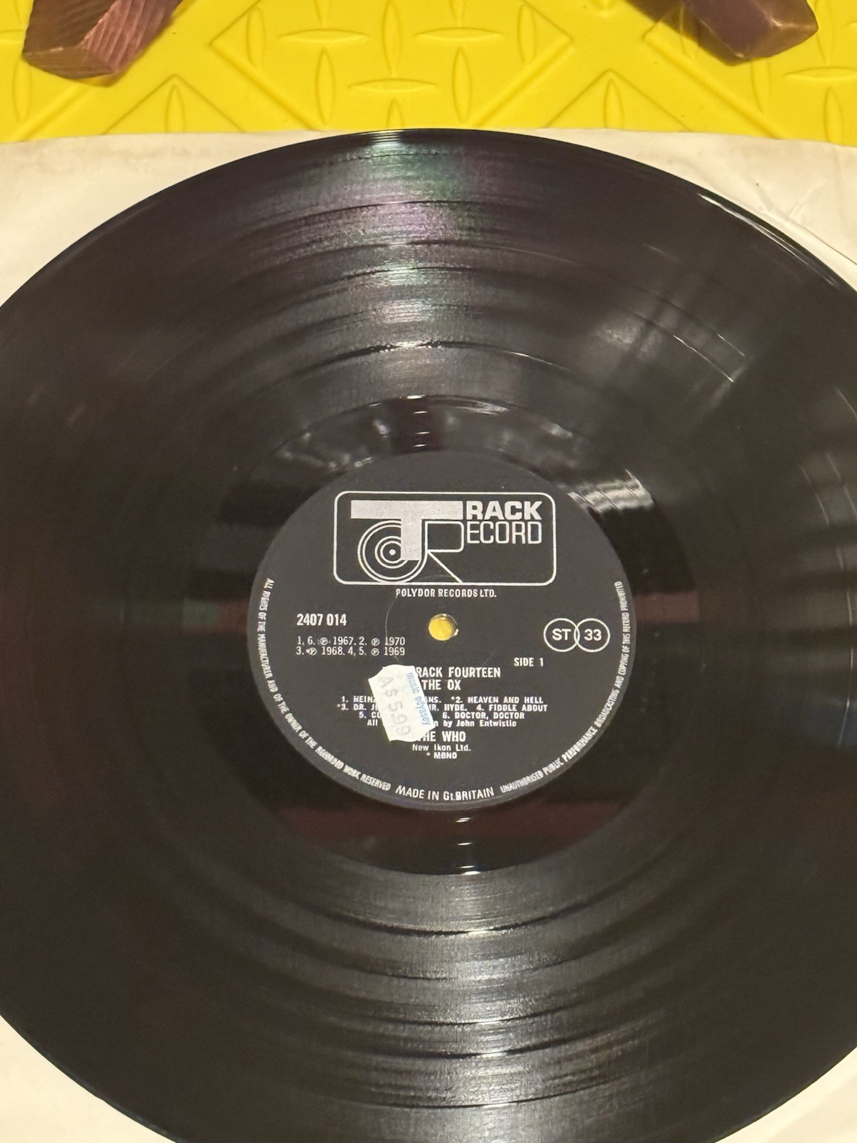 The Who The Ox UK LP Track Backtrack 14 2407 014 Mint Unplayed OG Inner