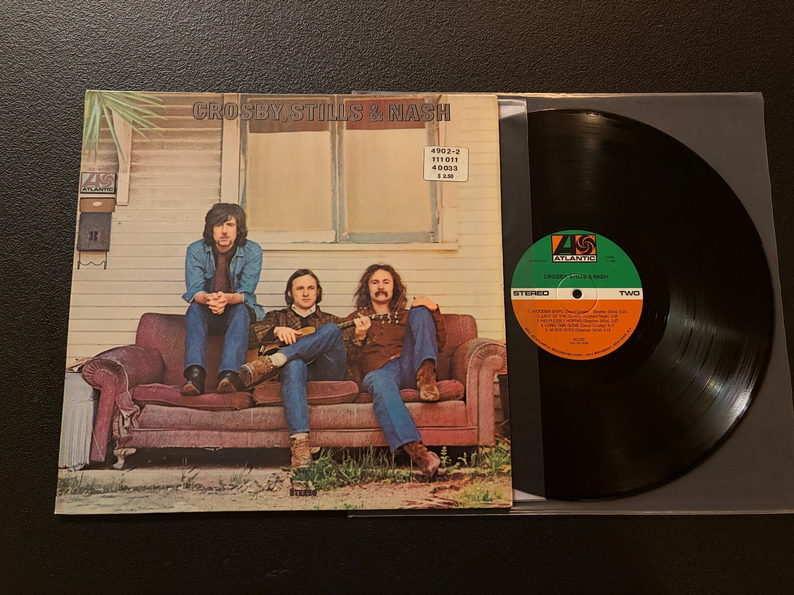 CROSBY STILLS & NASH LP Atlantic ATL 40 033 German 1971 Gatefold Press EX