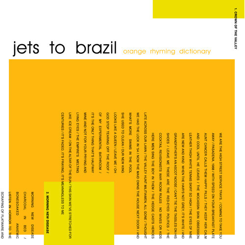 Jets to Brazil – Orange Rhyming Dictionary [New Vinyl LP] 180 Gram