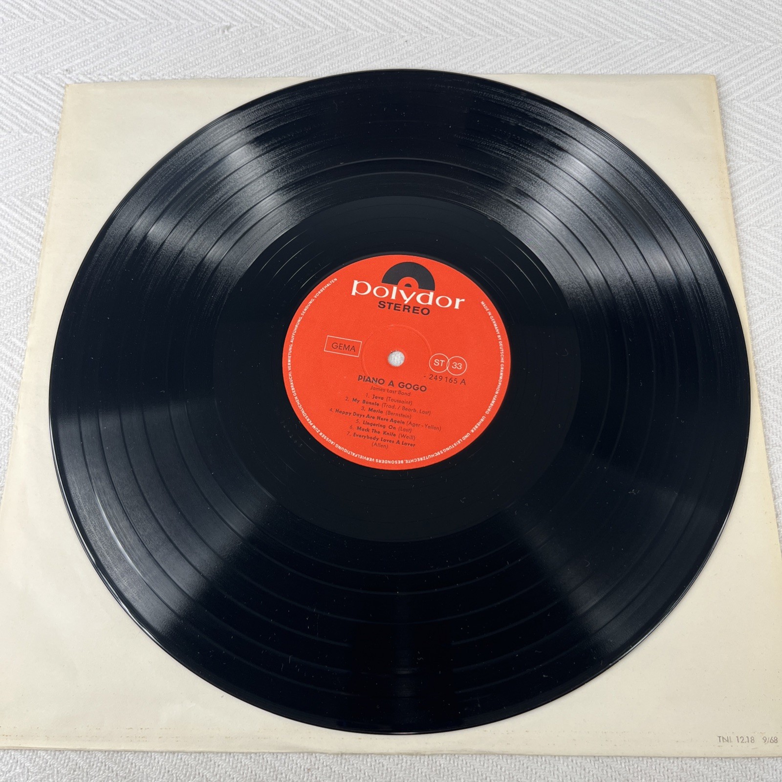 JAMES LAST PIANO A GOGO 33 GIRI LP VINILE POLYDOR 12″