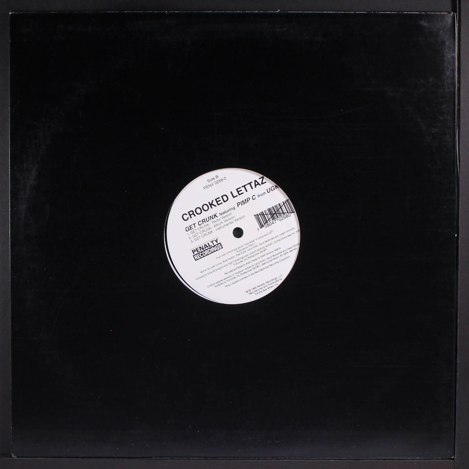 CROOKED LETTAZ: firewater / instro PENALTY 12″ Single 33 RPM