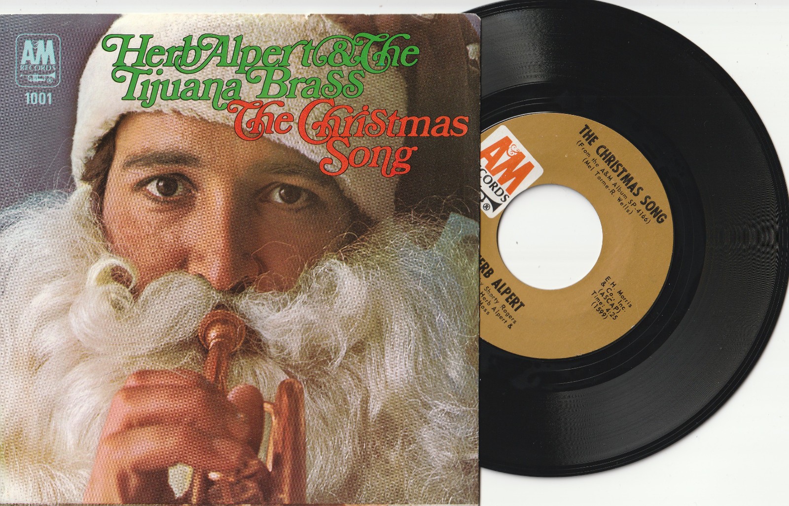 HERB ALPERT & TIJUANA BRASS 45 rpm w /picture sleeve THE CHRISTMAS SONG