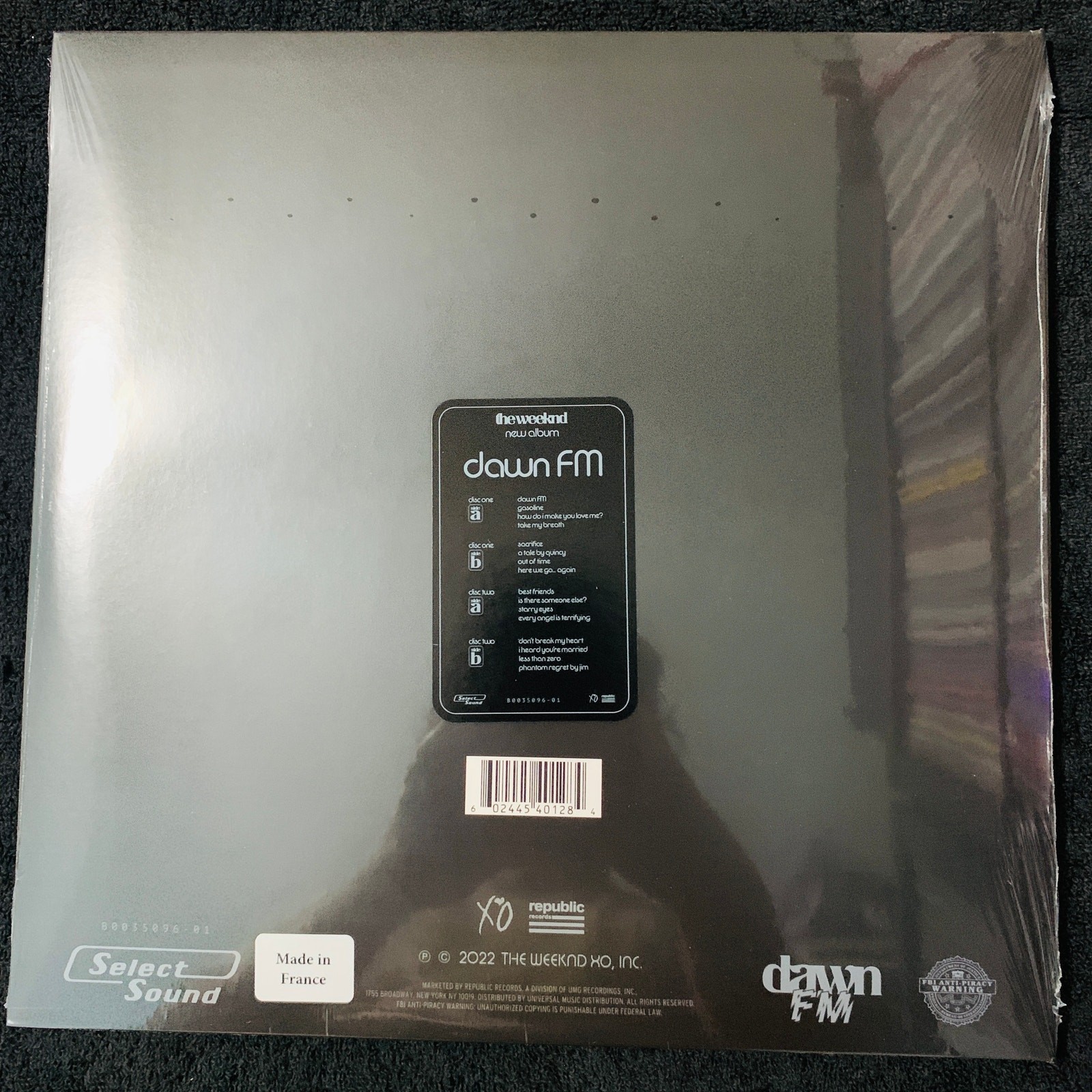The Weeknd – Dawn FM Original Cover Vinyl LP New Sealed Record 2xLP XO
