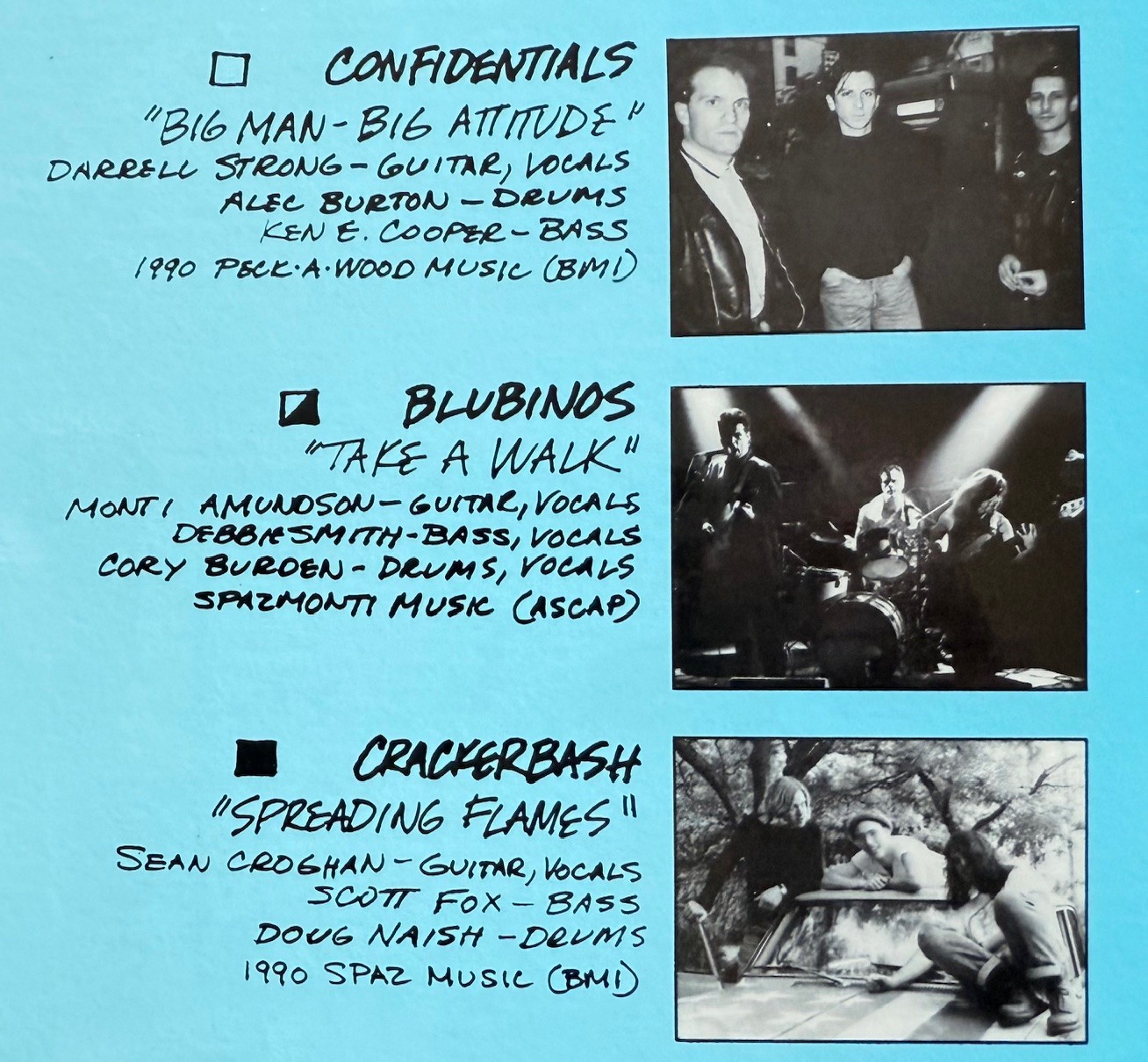 HELLCOWS – CRACKERBASH – DHARMA BUMS “I-5 Killers” LP SEALED 1990 PORTLAND PUNK