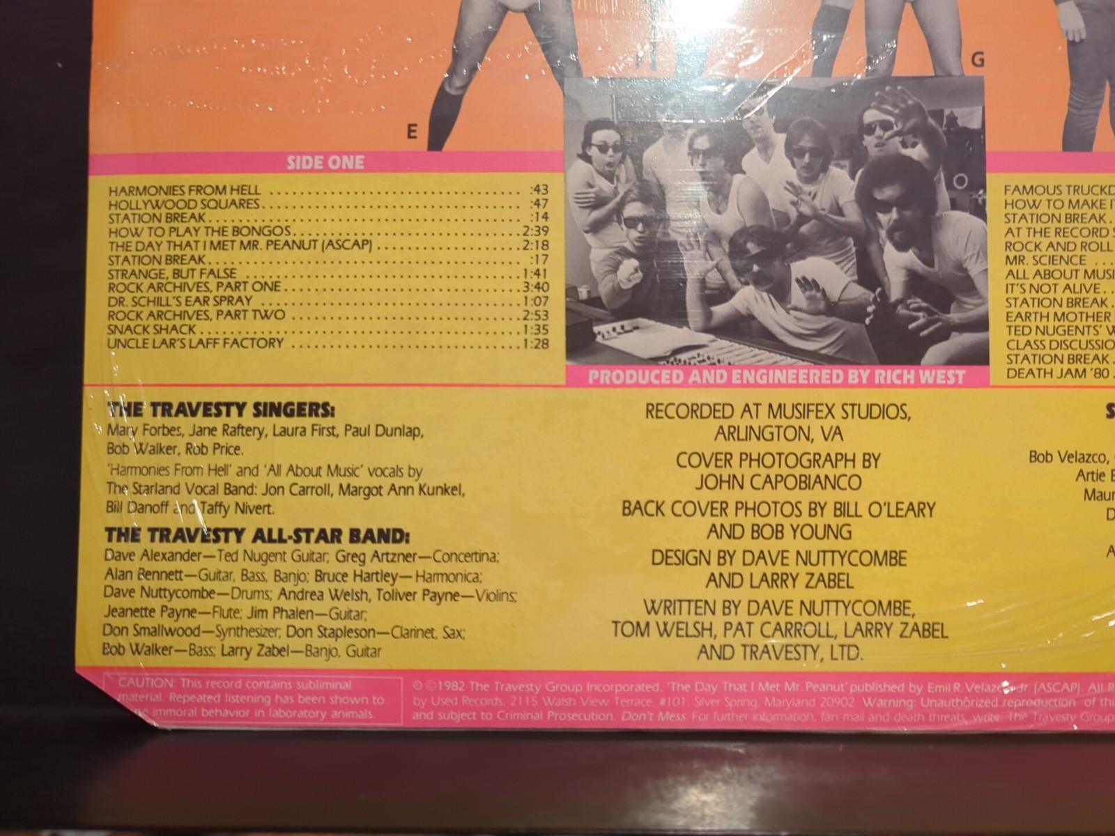 Travesty, Ltd. – Teen Comedy Party Rock Comedy Parody Sealed LP Record