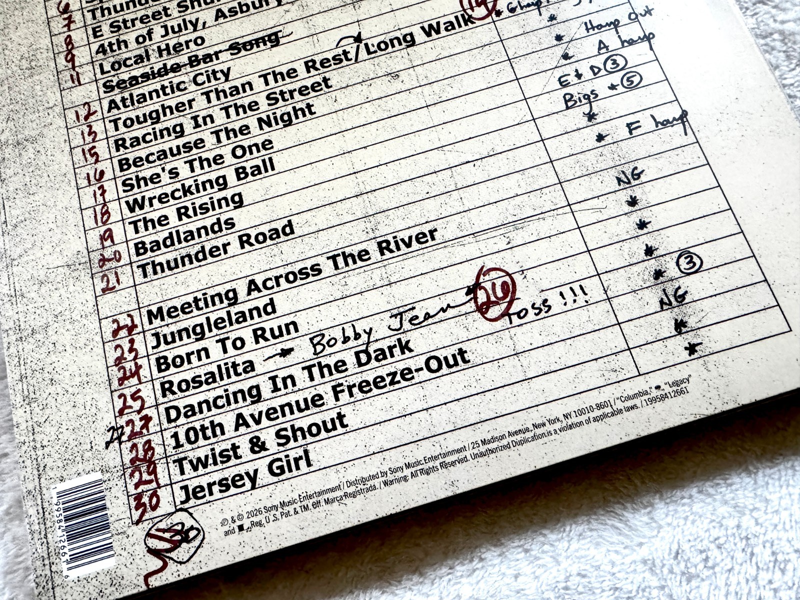 BRUCE SPRINGSTEEN E STREET BAND RECORD BOX STORE DAY SEALED ASBURY PARK PROMO LP