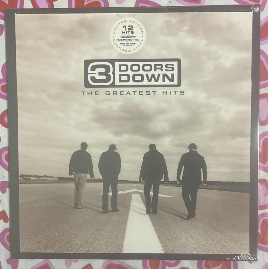 3 DOORS DOWN THE GREATEST HITS BLACK TRANSLUCENT COLORED VINYL NEW AND SEALED