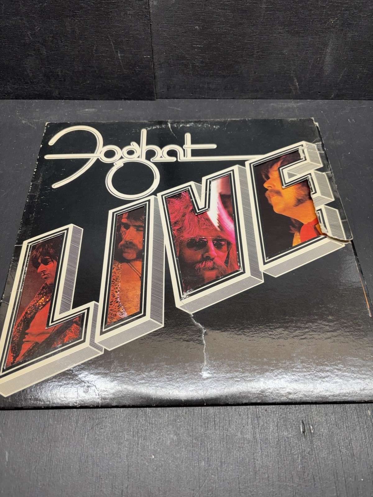 Foghat – Live LP Record 1977 Bearsville RCA Rock 33 RPM