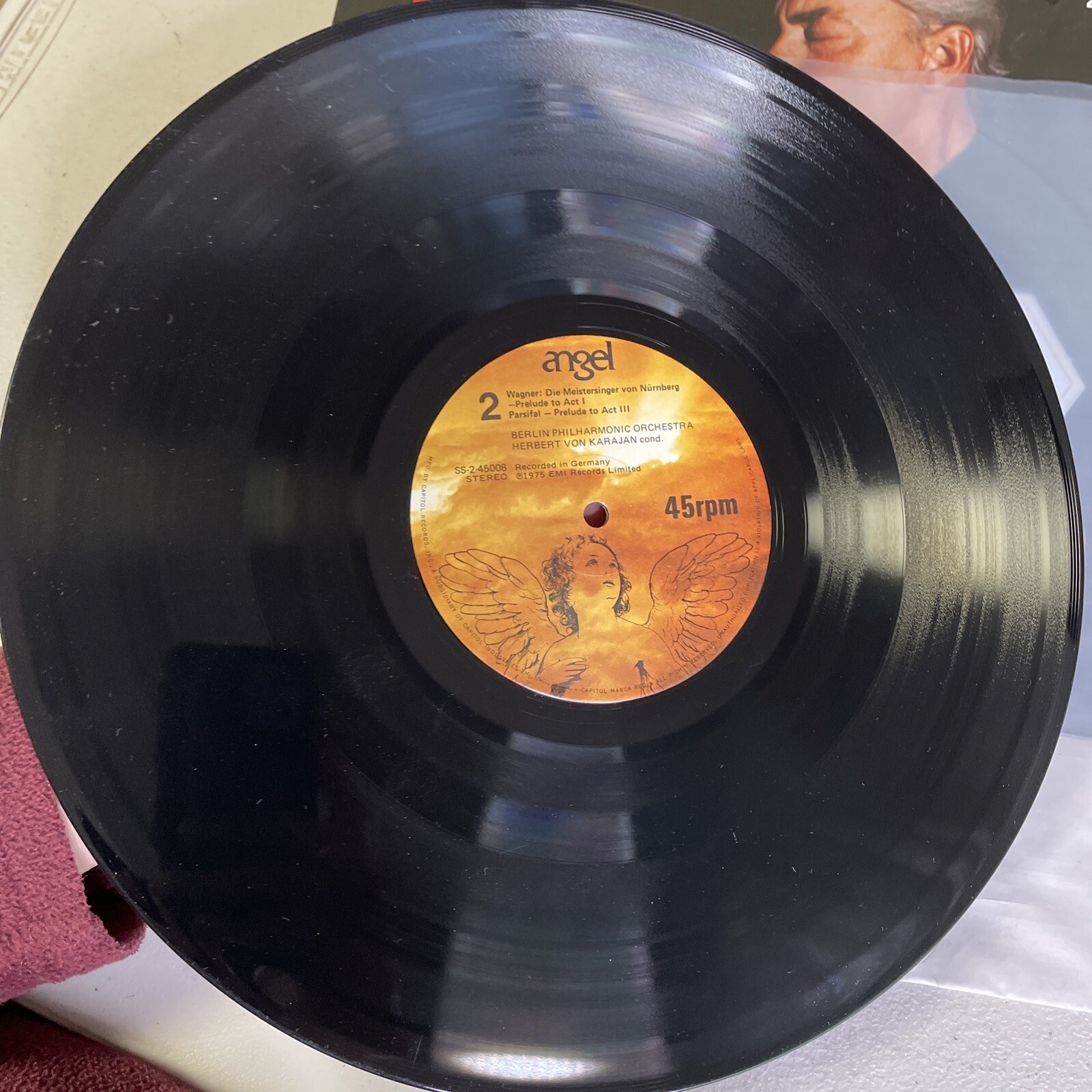 Angel Sonic Series 45RPM SS 45008 Karajan Conducts Wagner Lohengrin