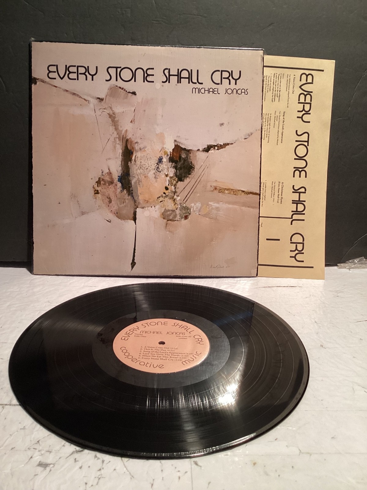 MICHAEL JONCAS: Every Stone Shall Cry US Cooperative Private Folk Vinyl LP