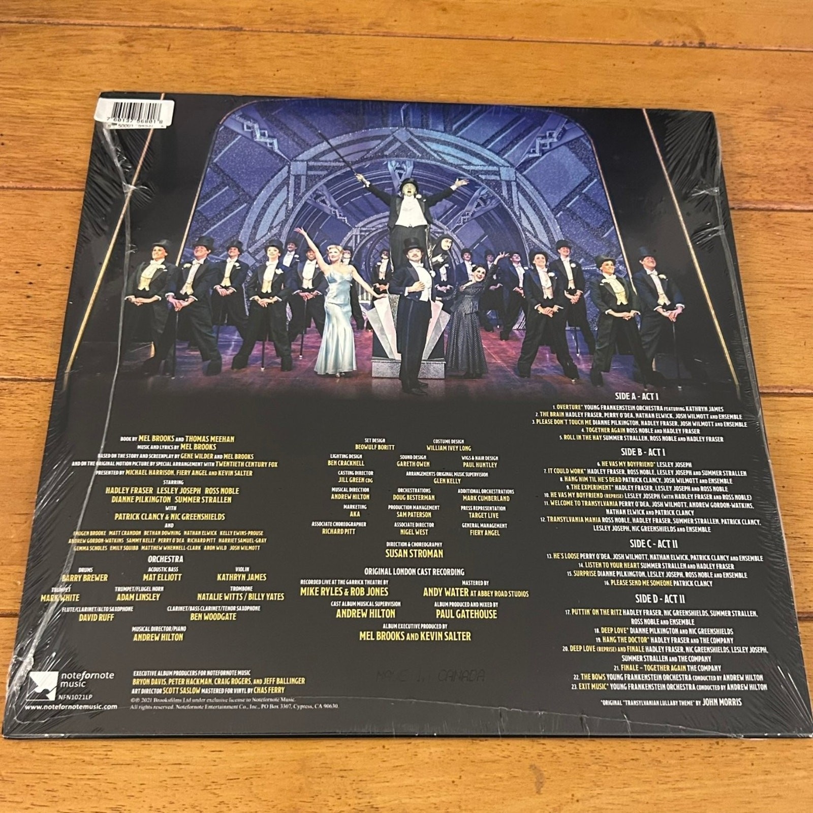 Young Frankenstein London Cast Record 2021 Green Vinyl Barnes & Noble Exclusive