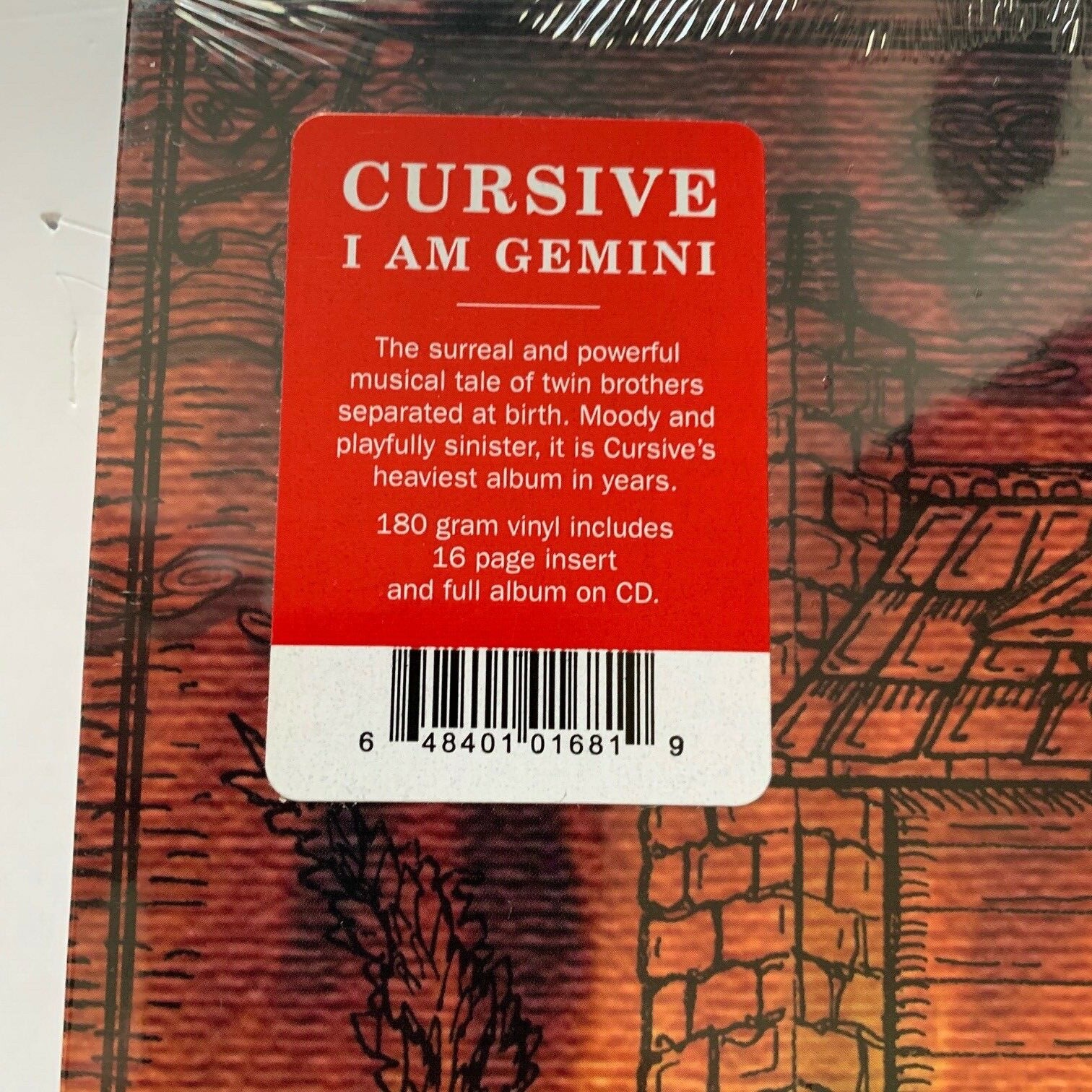 I Am Gemini * by Cursive (180g Vinyl +CD, Feb-2012, Saddle Creek Records)