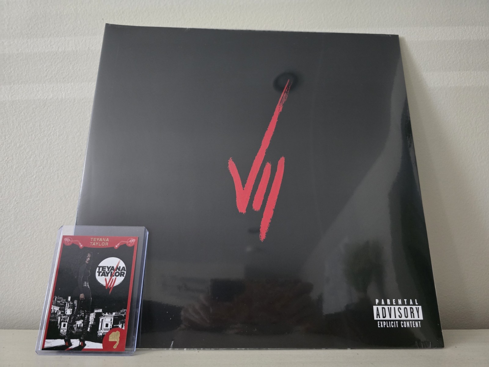 Teyana Taylor VII RED And BLACK Vinyl With Trading Card