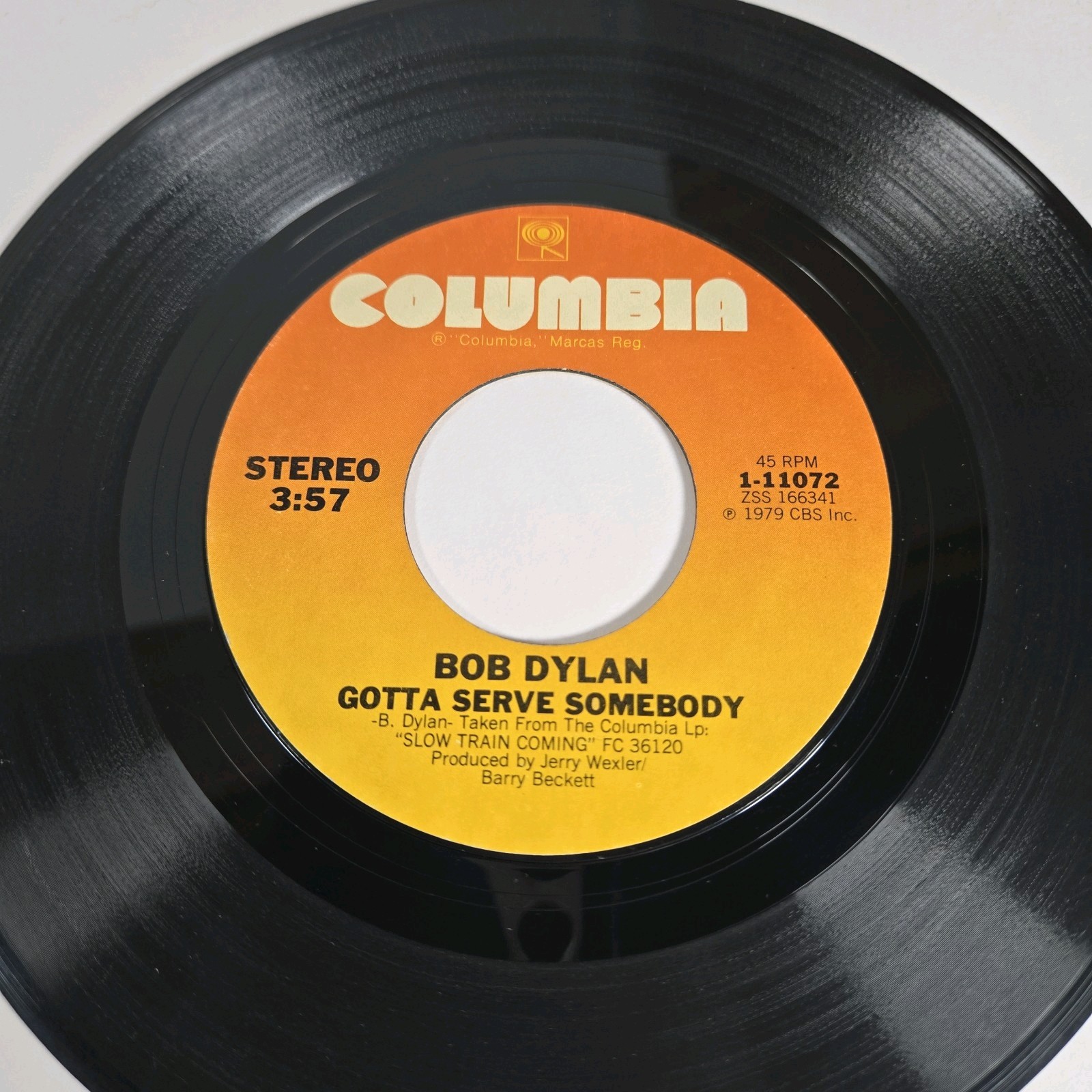 Bob Dylan “Trouble In Mind” 45 Vg+ Tested Jukebox