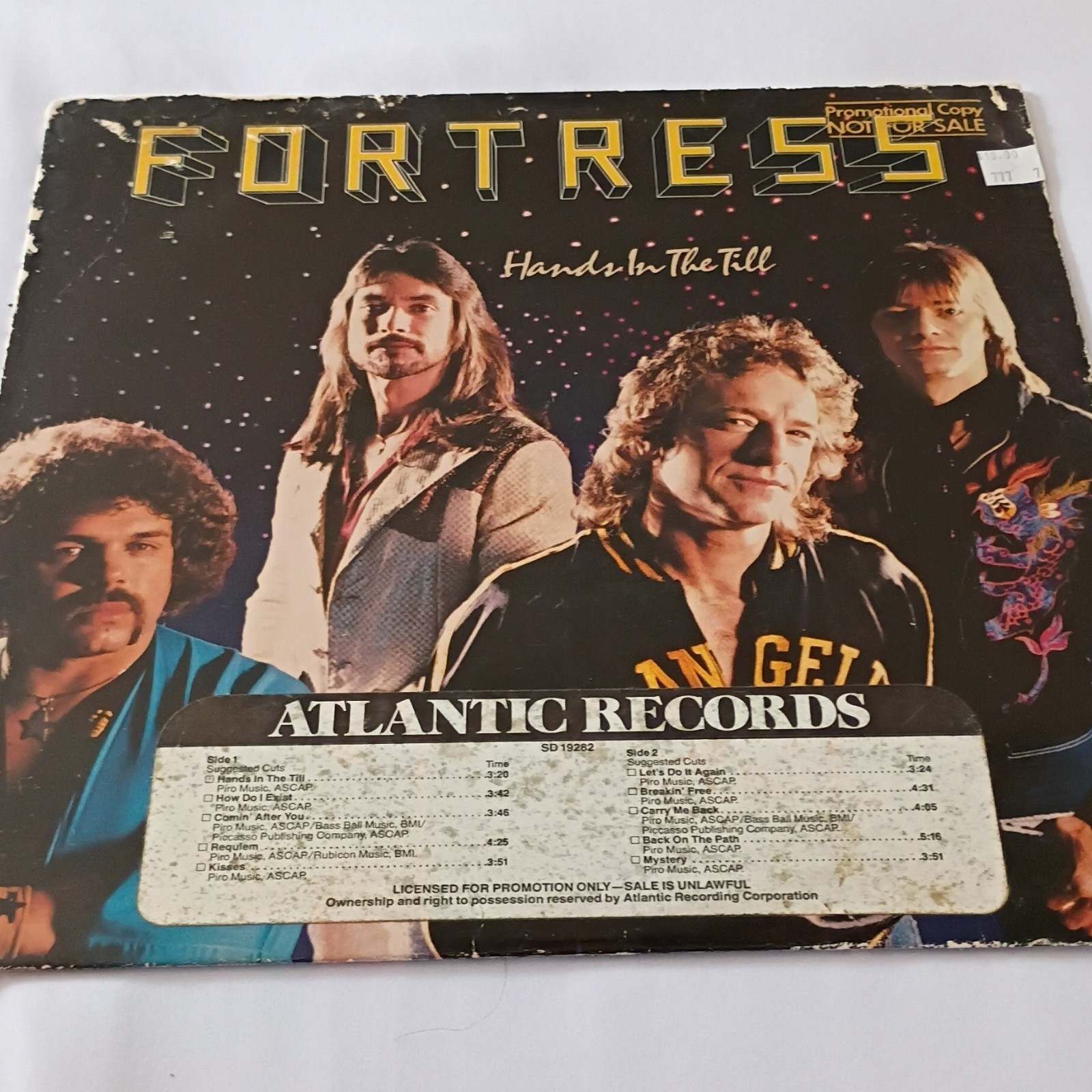 Fortress Hands In The Till Atlantic LP 12″ Black Vinyl Promo SD 19282