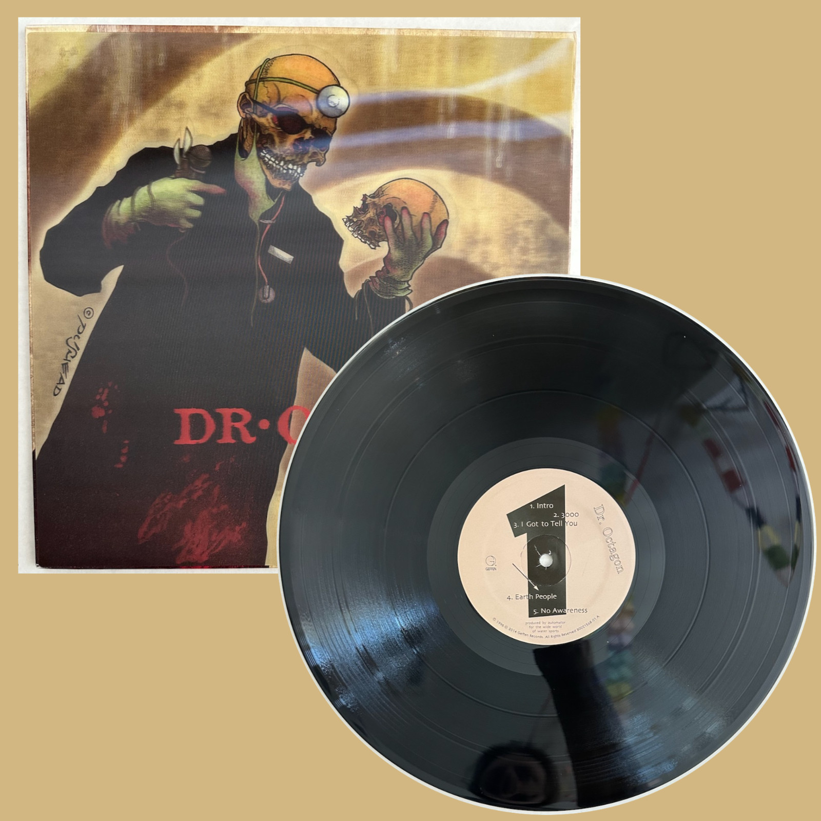 Dr. Octagon ‎– Dr. Octagonecologyst LP 2014 US Press Lenticular Cover NM