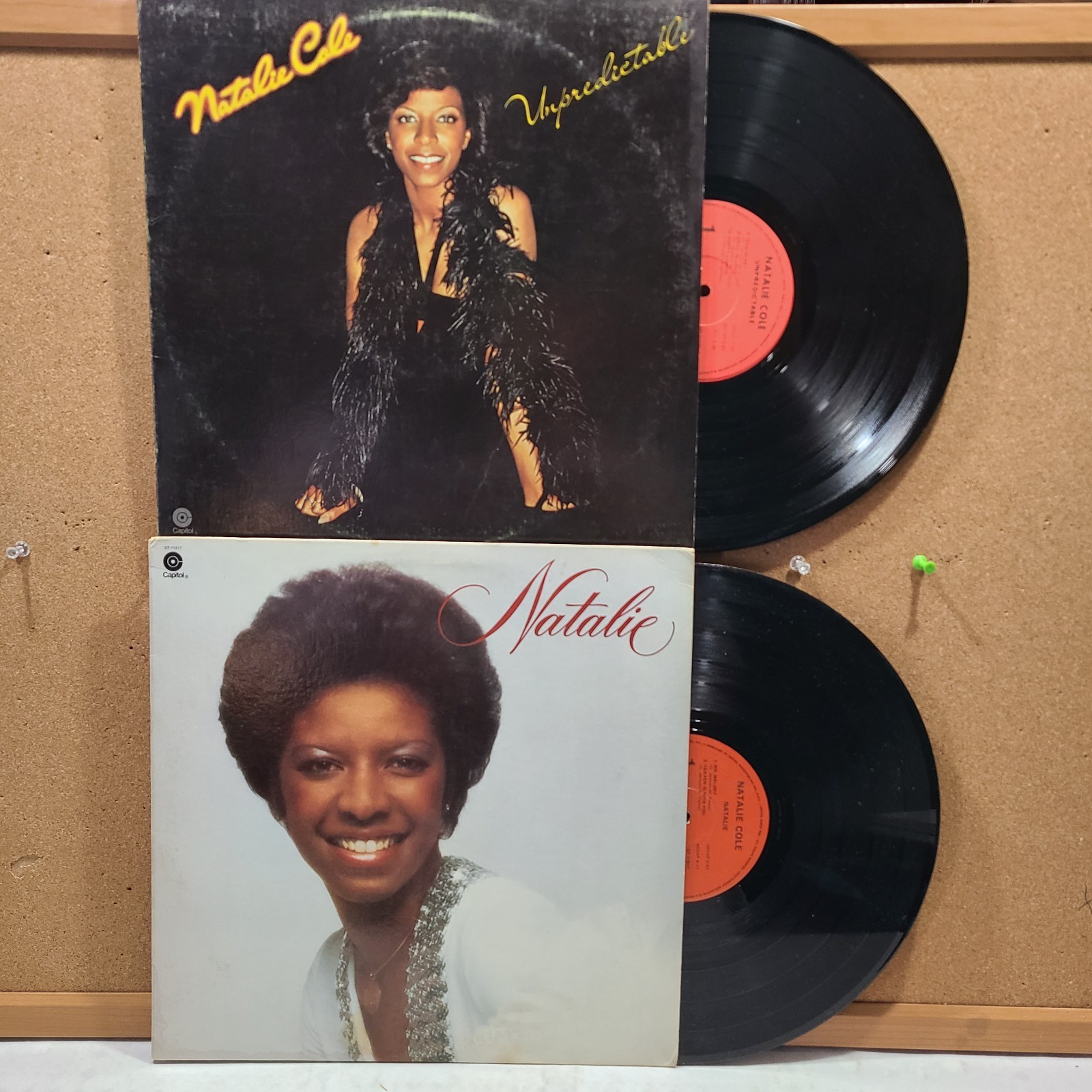 Natalie Cole LP Lot of 2 Unpredictable & Natalie VG++ Vinyl Soul Funk R&B