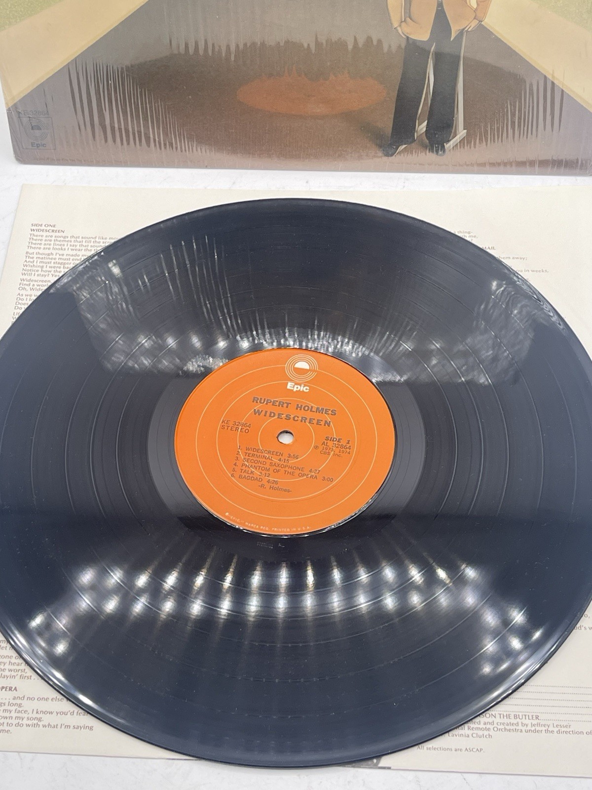 Rupert Holmes “Widescreen “ Epic–KE 32864 LP ,Stereo, EX Shrink