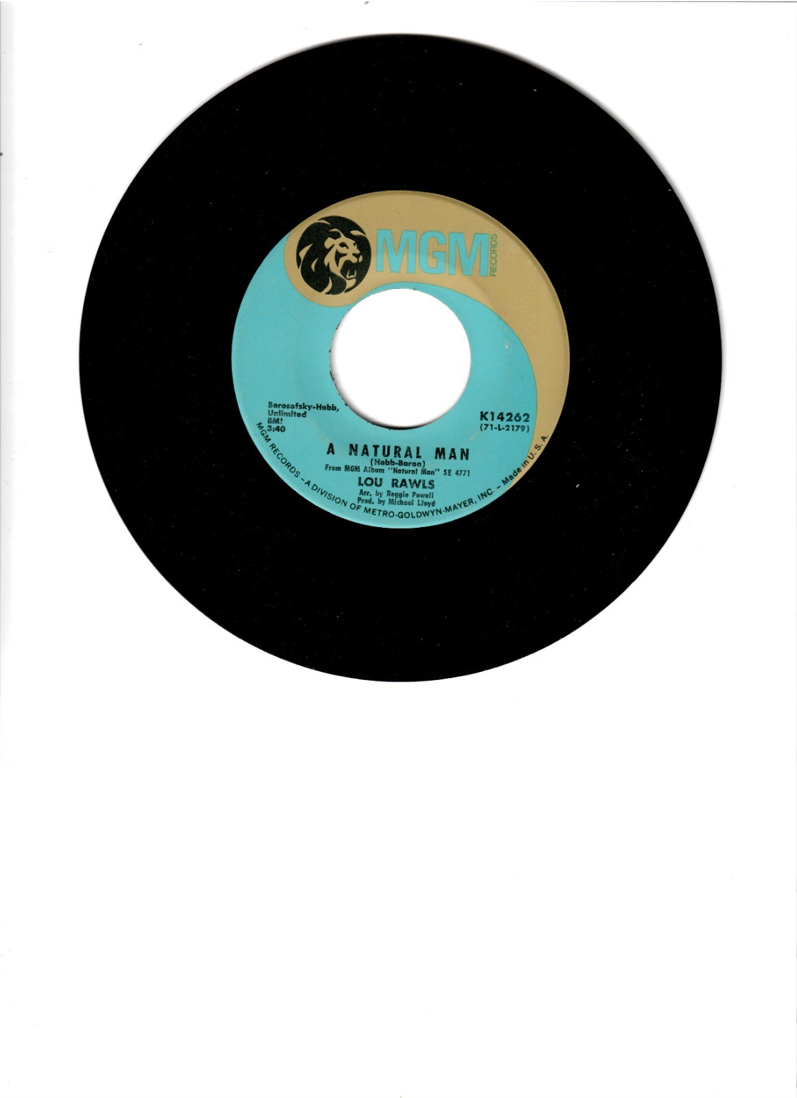 1971 A NATURAL MAN – LOU RAWLS