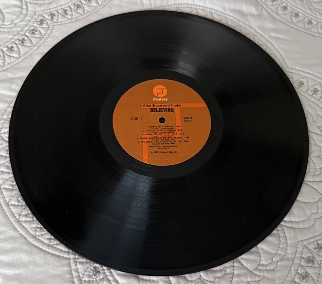 Alice Stuart & Snake – Believing – 1972 Fantasy Records – includes Insert