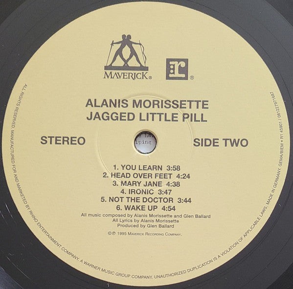 Alanis Morissette – Jagged Little Pill | 180g LP | Alternative Rock 1995 Album