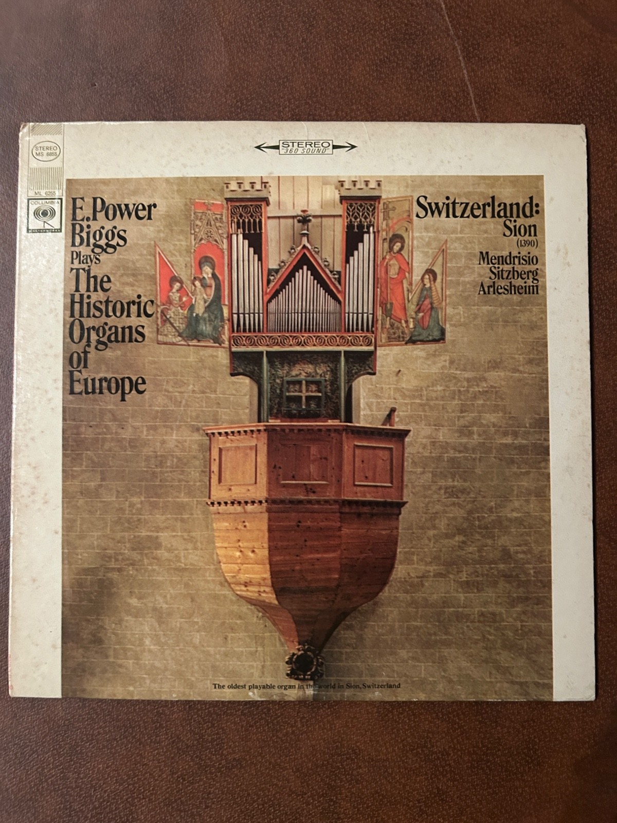E. Power Biggs Plays The Historic Organs Of Europe / Switzerl MS-6855 Vinyl 12”