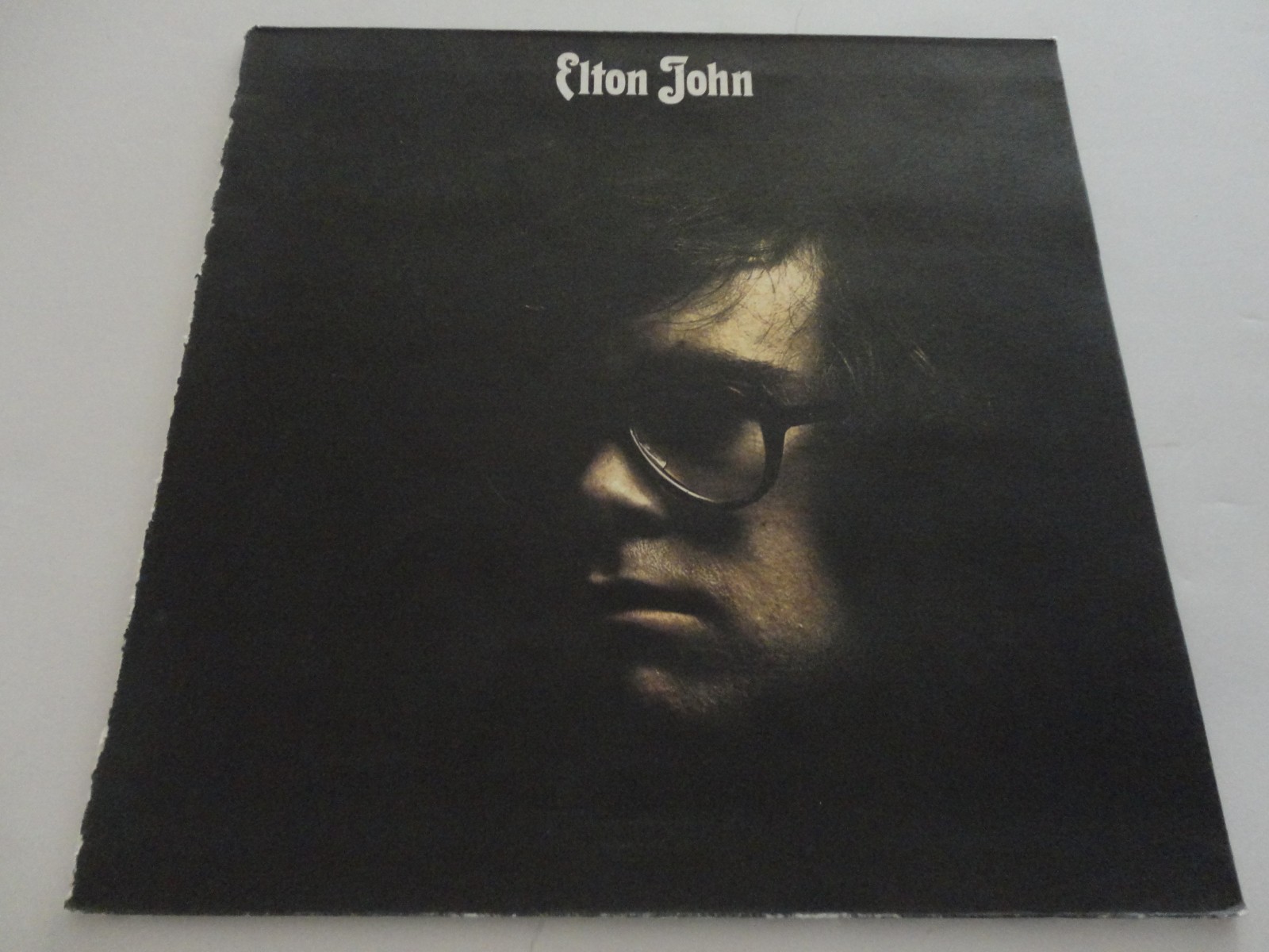 ELTON JOHN S/T DEBUT ~ UK 1st EDITION 1972 VINYL LP TEXTURED GATEFOLD DJM A4/B1