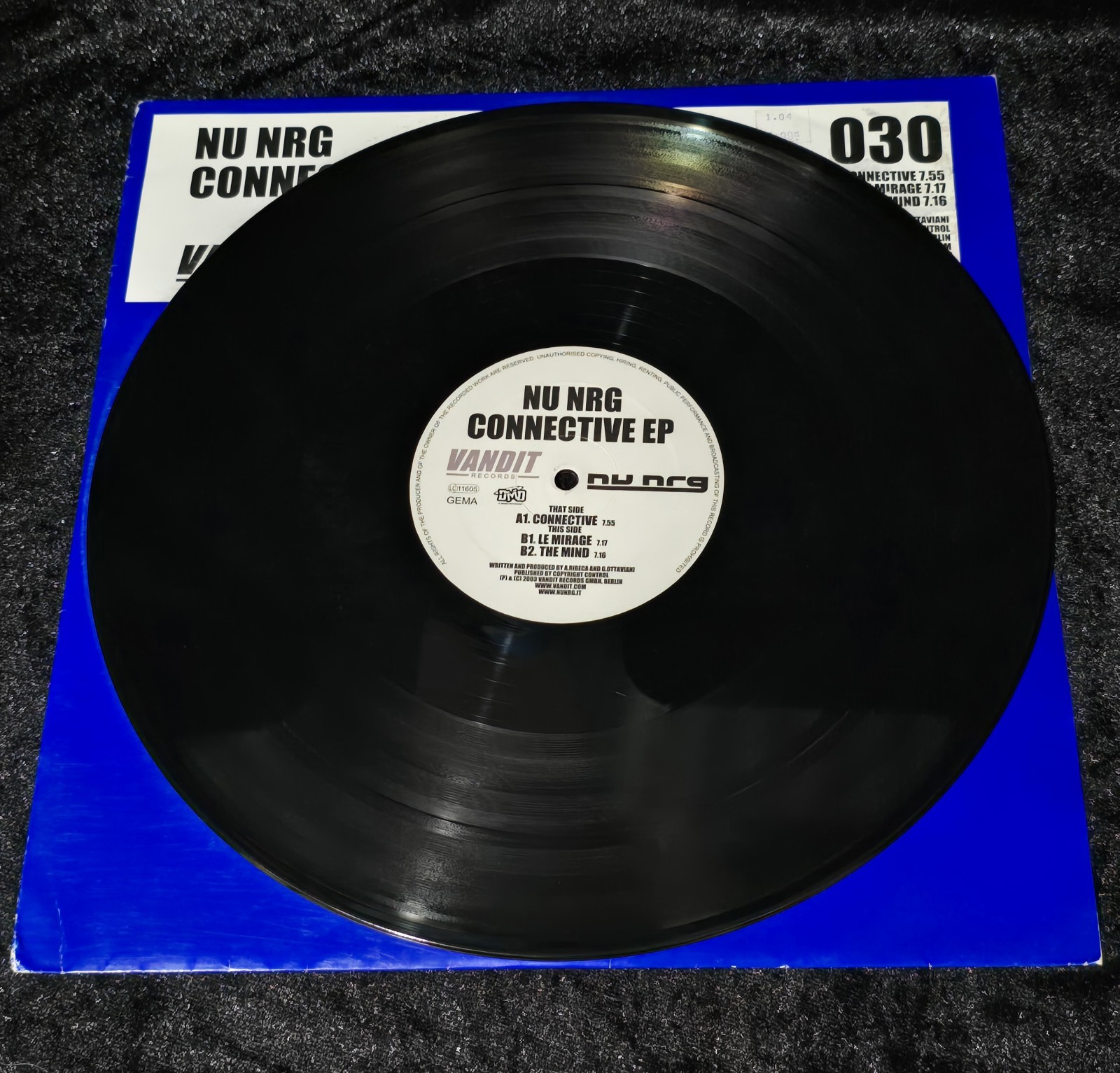 Vandit Records Nu NRG Connective EP Hard Trance 12″ Vinyl IMPORT