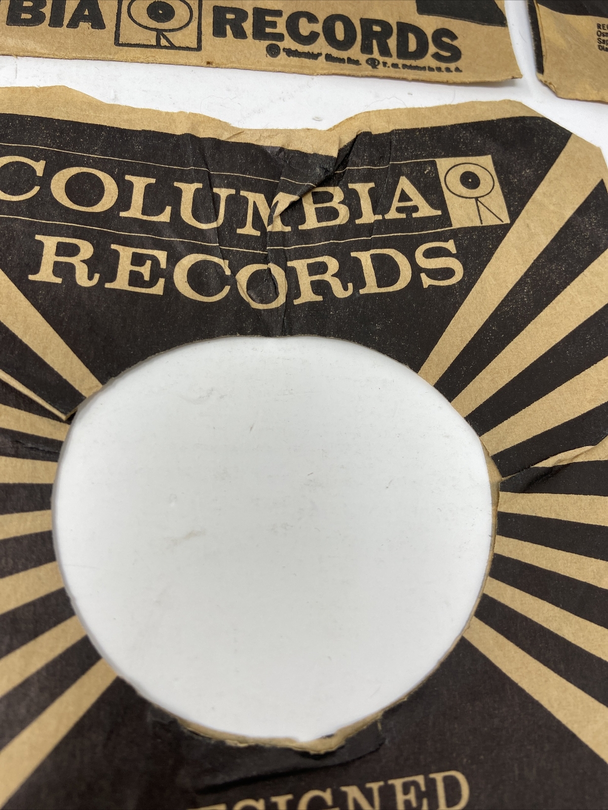 10 Columbia Records 7″ 45 RPM Company Paper Sleeve Only NO RECORD Mixed Styles