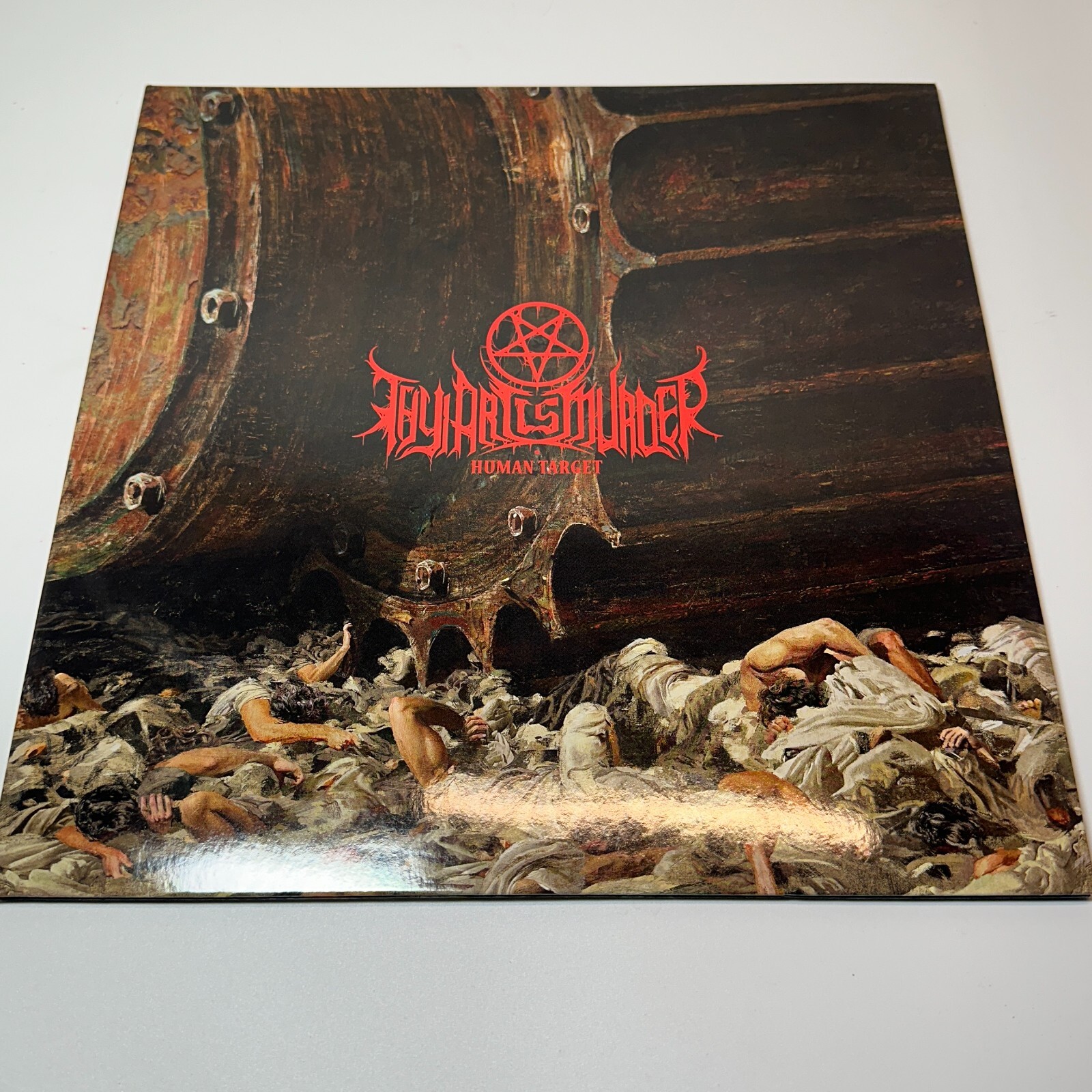 Thy Art Is Murder ‎Human Target OG US 2019 Gatefold Black Orange Swirl NM!